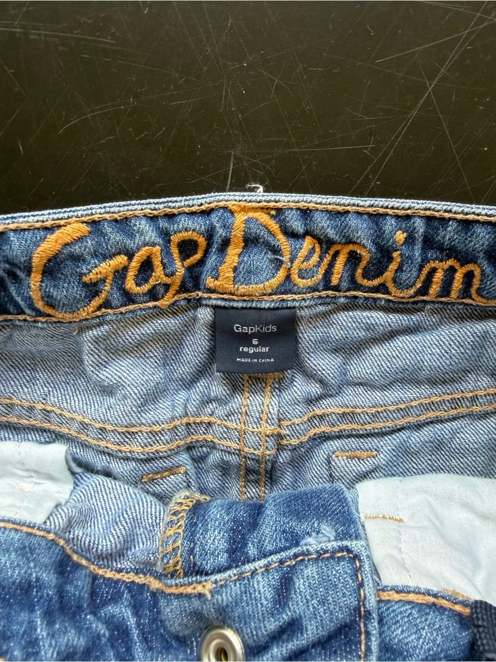 GAP Girls Denim Skirt in Medium Blue